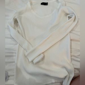 ASOS ribbed maternity sweater long white US 8 / UK 12